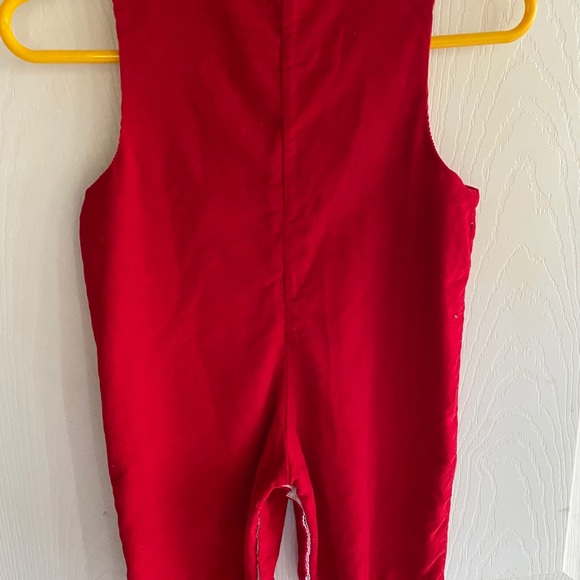 Corduroy Jon Jon with smocked Santa. - Picture 4 of 5